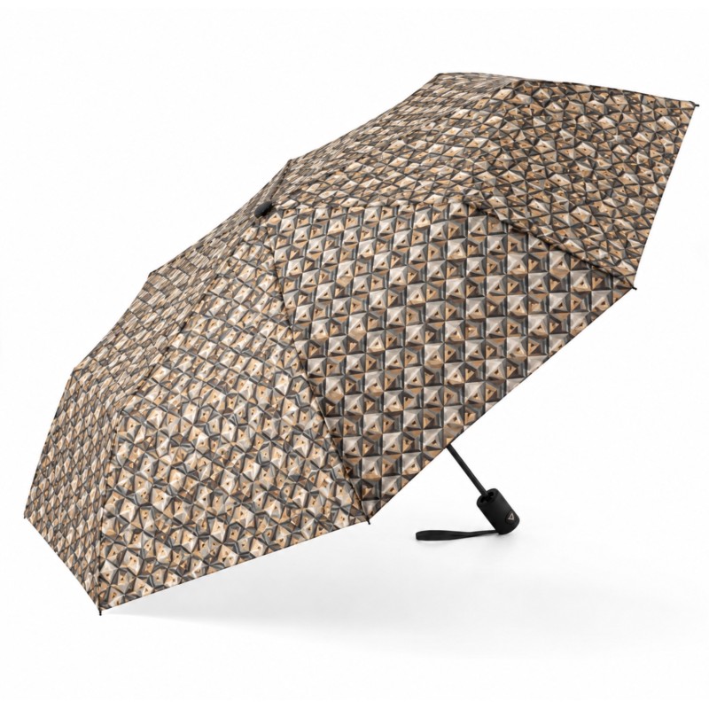 Rain A-971 Elegance, Ομπρέλα Αυτόματη, Αντιανεμική, Εμπριμέ Μπεζ