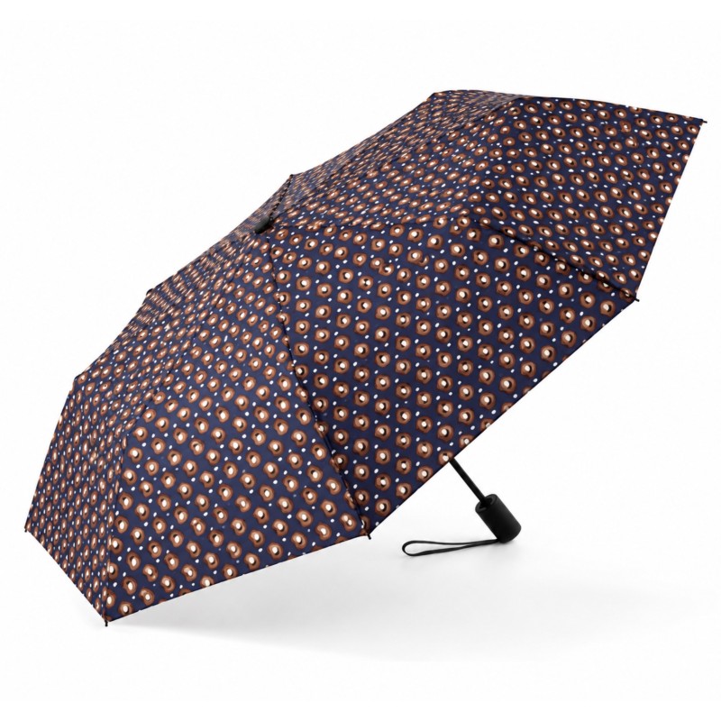 Rain A-972 Elegance, Ομπρέλα Αυτόματη, Αντιανεμική, Εμπριμέ Καφέ