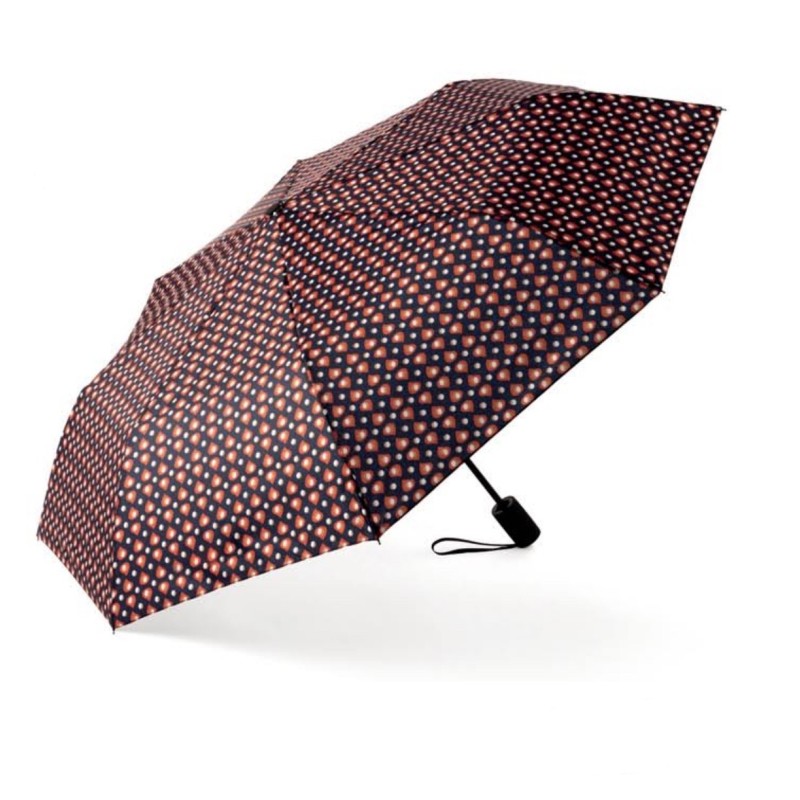 Rain A-972 Elegance, Ομπρέλα Αυτόματη, Αντιανεμική, Εμπριμέ Πορτοκαλί
