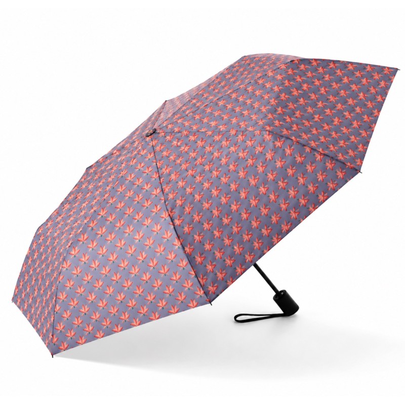 Rain A-974 Elegance, Ομπρέλα Αυτόματη, Αντιανεμική, Φύλλα Γκρι