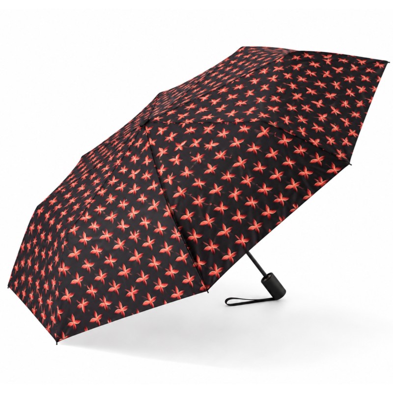 Rain A-974 Elegance, Ομπρέλα Αυτόματη, Αντιανεμική, Φύλλα Καφέ