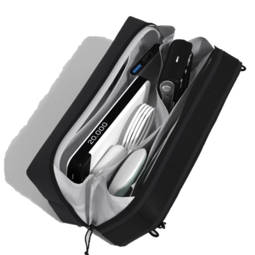 Cabin Zero CZ411201 Tech Pouch, Τσαντάκι Μέσης, Ύφασμα, Μαύρο