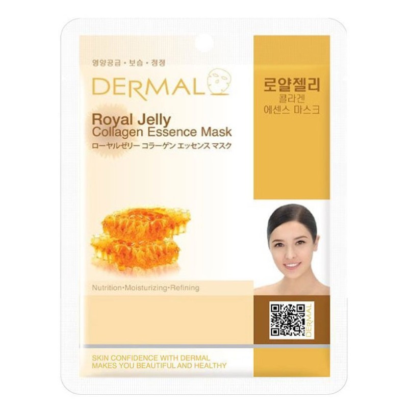 Dermal DM-002 Korean Collagen Essence Royal Jelly, Κορεάτικη Μάσκα Προσώπου Αναζωογόνησης & Λάμψης