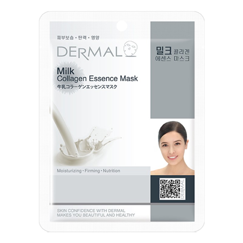 Dermal DM-037 Korean Milk, Κορεάτικη Μάσκα Προσώπου Θρέψης & Ενυδάτωσης