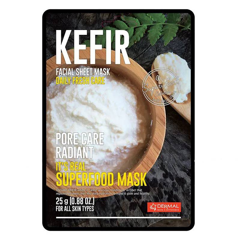 Dermal DM216 It’s Real Superfood Korean Mask Kefir, Κορε΄άτικη Θρεπτική Μάσκα Προσώπου με Κεφίρ