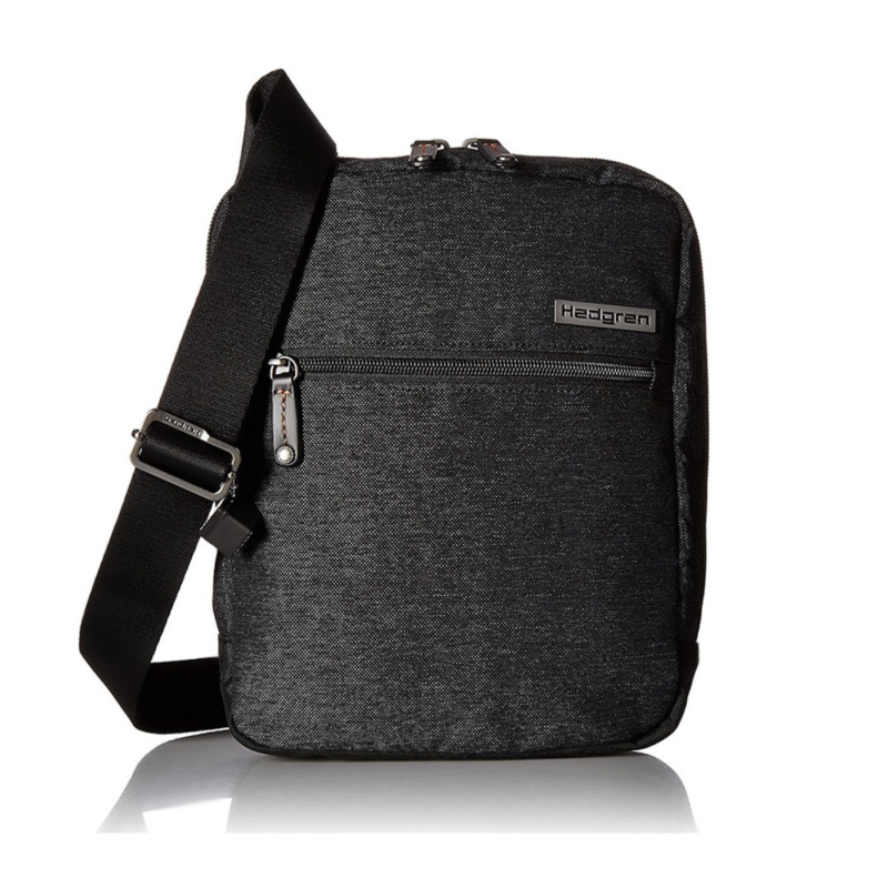 Hedgren HWALK01-444 Walker Blended, Ανδρικό Τσαντάκι Ώμου, Πολυεστέρας, Ανθρακί