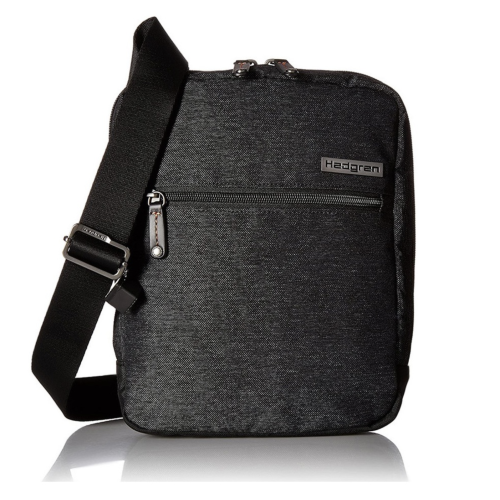 Hedgren HWALK01-444 Walker Blended, Ανδρικό Τσαντάκι Ώμου, Πολυεστέρας, Ανθρακί