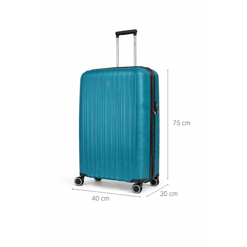 Rain RB80152L, Βαλίτσα Μεγάλη, Πολυπροπυλένιο, Πετρόλ