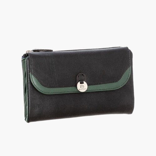 Bartuggi 521-2132, Γυναικείο Πορτοφόλι, Δερμάτινο, Μαύρο