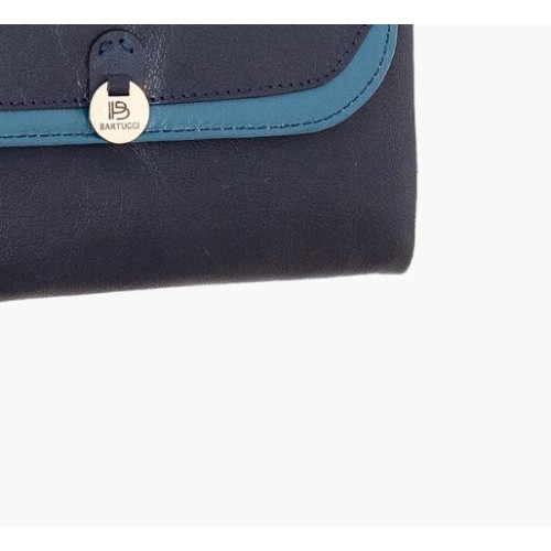 Bartuggi 521-2132, Γυναικείο Πορτοφόλι, Δερμάτινο, Μπλε