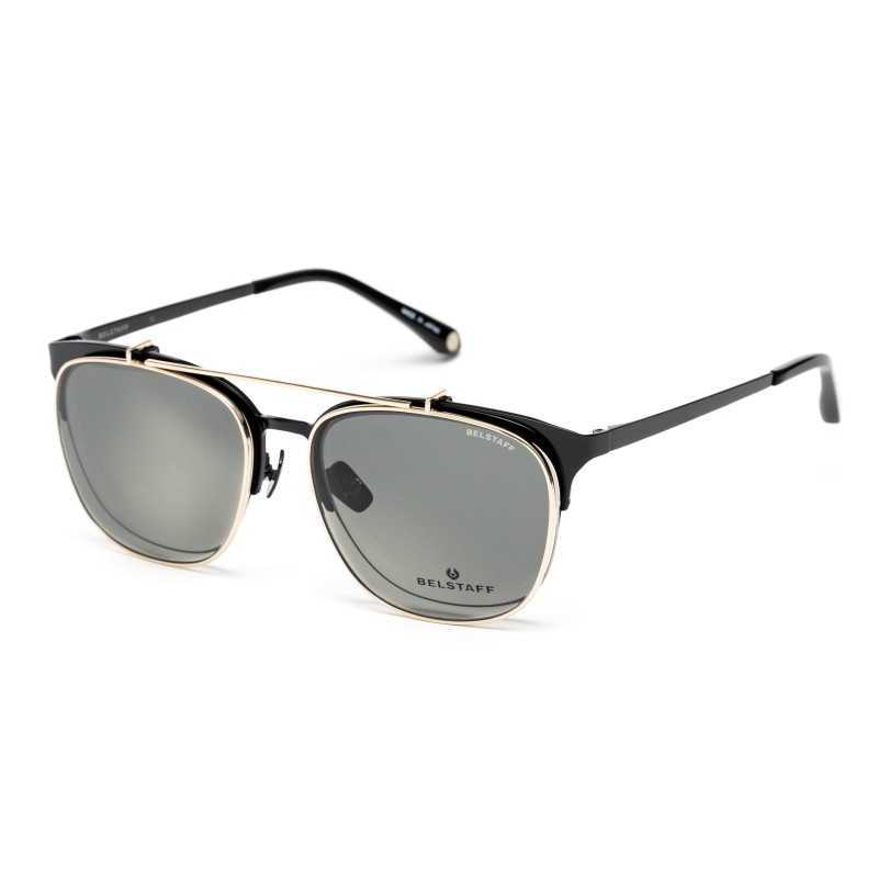 VIEW + CLIP-ON BELSTAFF WOMEN HATCHERNEGROD (Lens/Bridge/Temple) 55/18/140 mm)