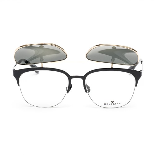 VIEW + CLIP-ON BELSTAFF WOMEN HATCHERNEGROD (Lens/Bridge/Temple) 55/18/140 mm)