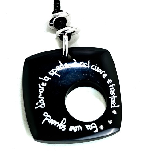 NECKLACE DEMARIA WOMAN DM6TC038-NEGR (45CM )