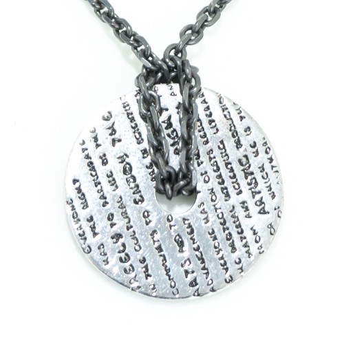 PENDANT DEMARIA WOMAN DMHRC001-GRIS (45CM )