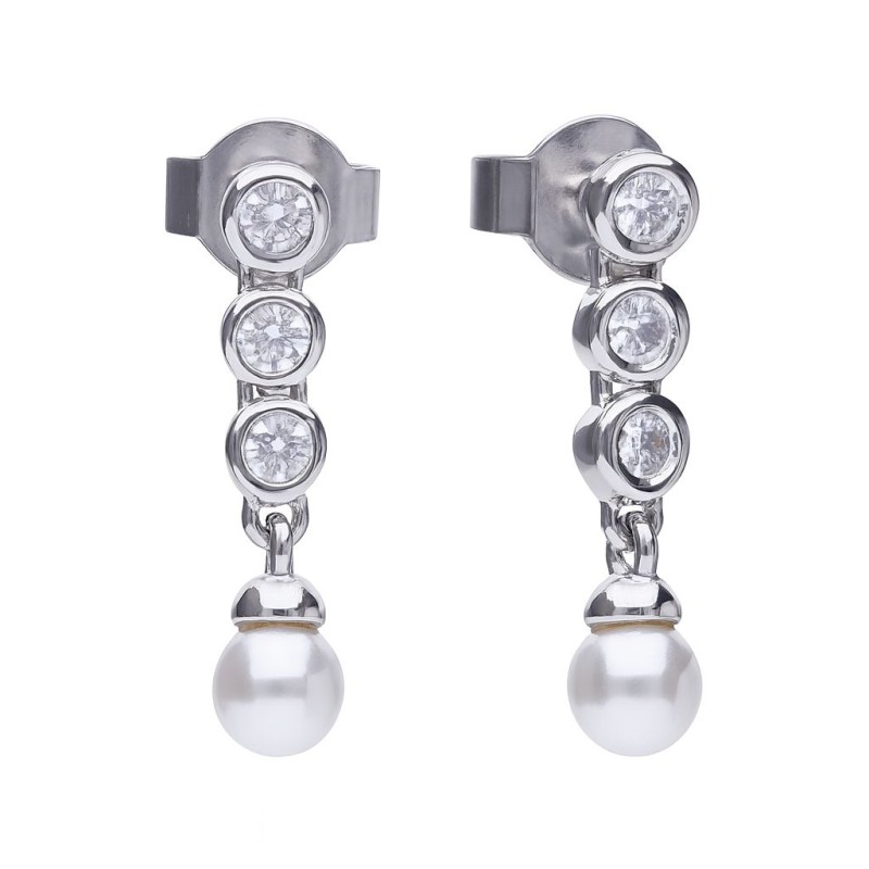 EARRINGS DIAMONFIRE WOMEN 6218571111 (3CM )