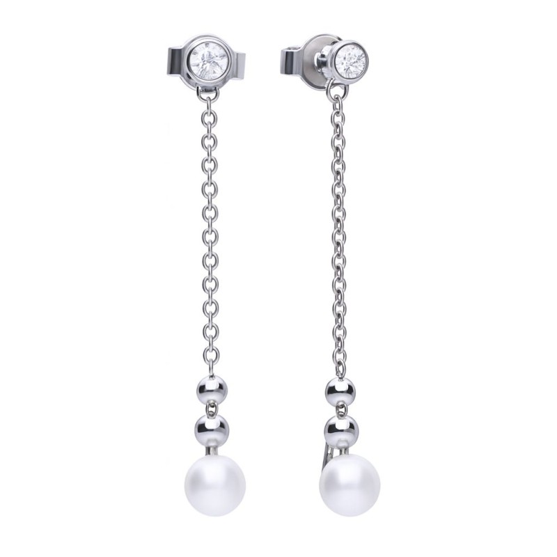 EARRINGS DIAMONFIRE WOMEN 6218711111 (3CM )