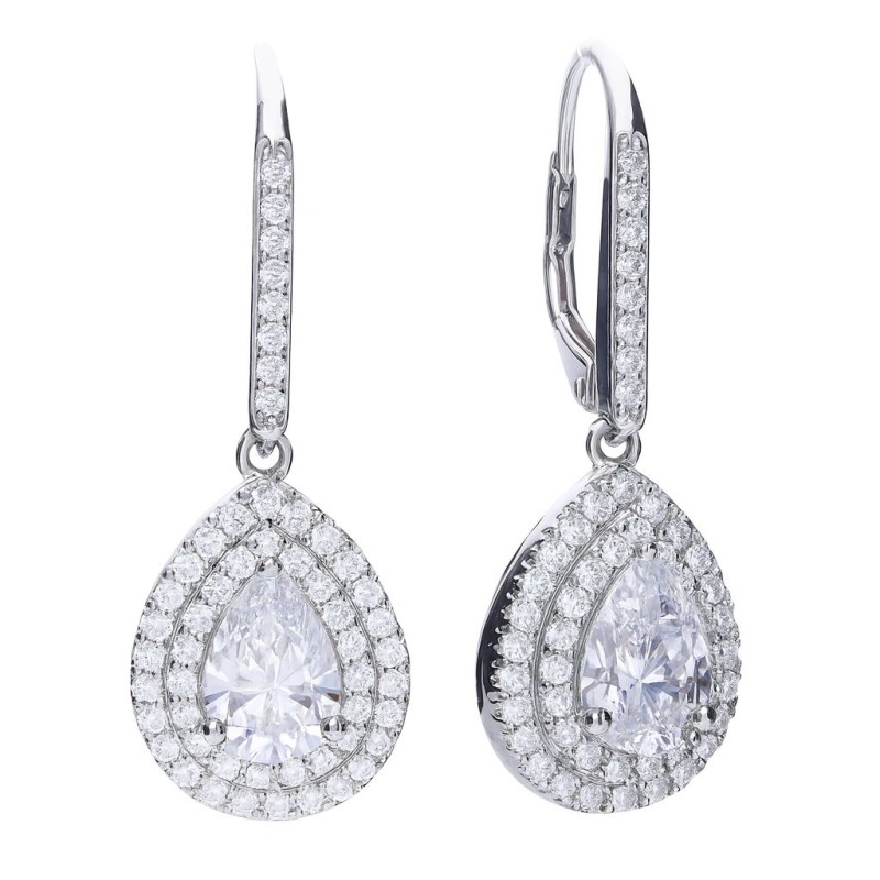 EARRINGS DIAMONFIRE WOMEN 6220611082 (3CM )