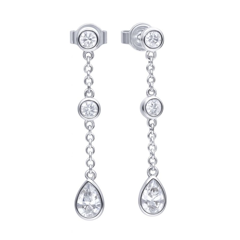EARRINGS DIAMONFIRE WOMEN 6220811082 (3CM )