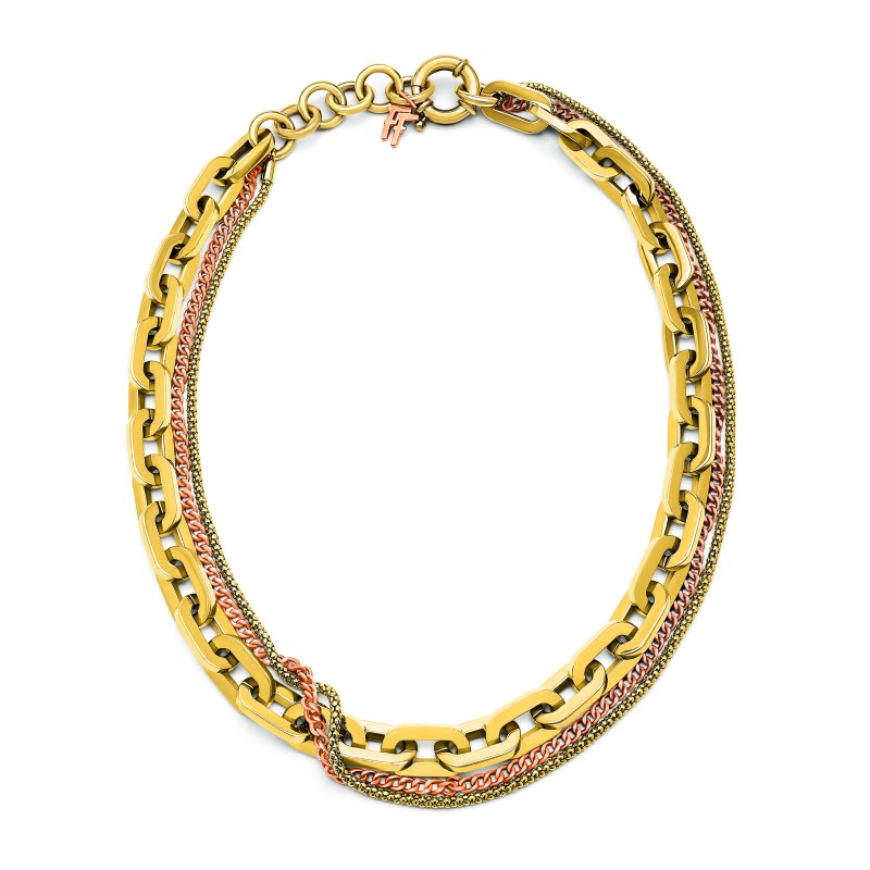 NECKLACE FOLLI FOLLIE WOMAN 1N14T067YYB (30CM )