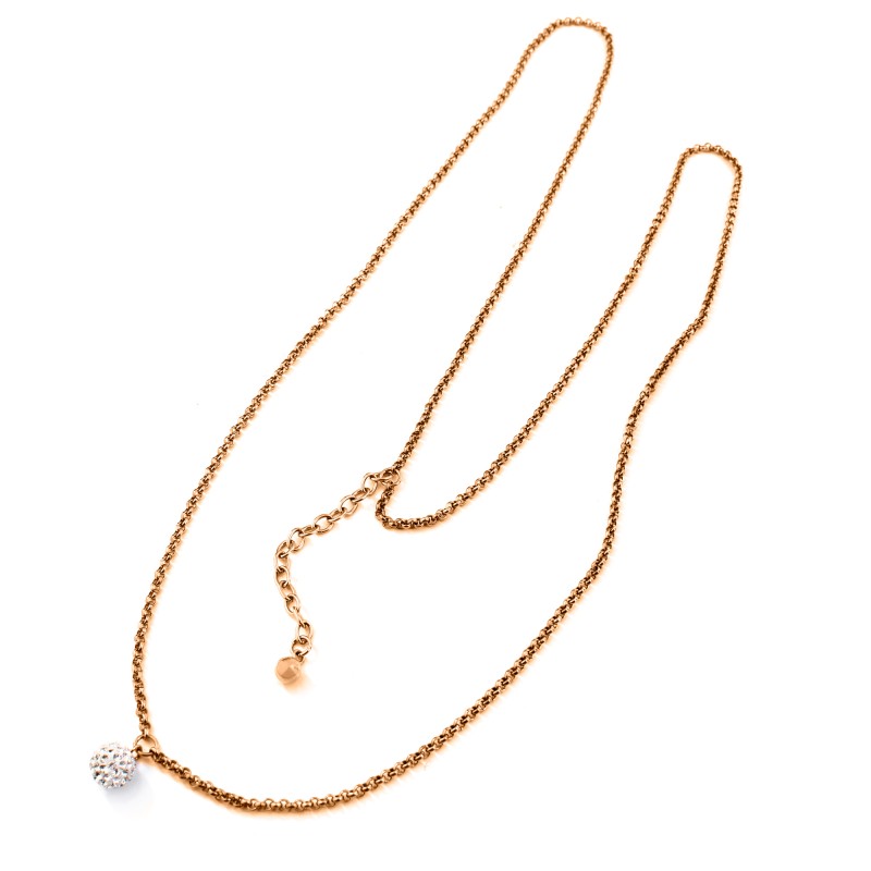 NECKLACE FOLLI FOLLIE WOMAN 3N0T007RCDF (25CM )