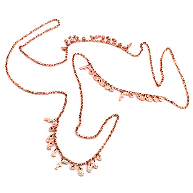 NECKLACE FOLLI FOLLIE WOMAN 3N13T022RC (80CM )