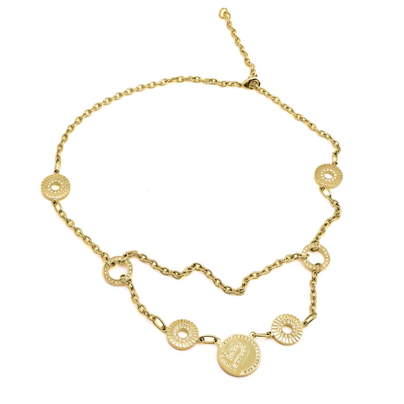 NECKLACE FOLLI FOLLIE WOMAN 3N8T177YC (60CM )