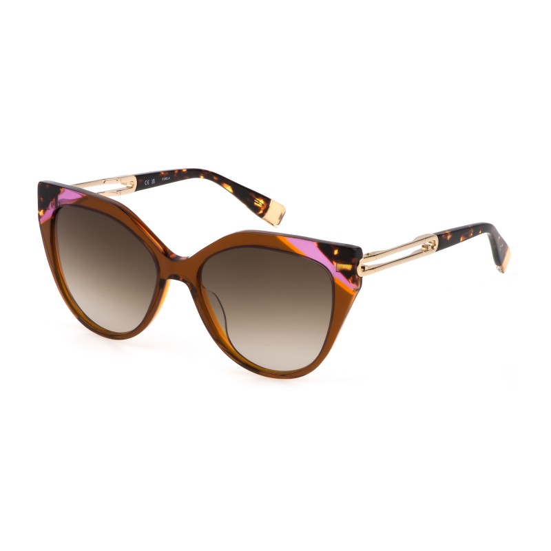 SUNGLASSES FURLA WOMEN SFU683-5506X5 (Lens/Bridge/Temple) 55/15/145 mm)
