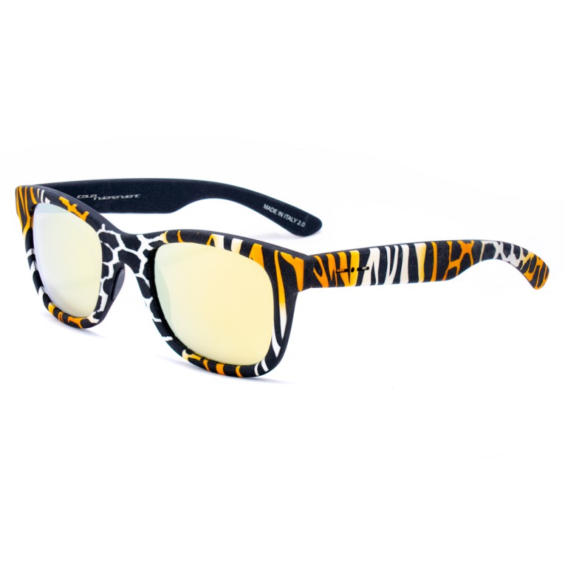 SUNGLASSES ITALIA INDEPENDENT UNISEX 0090-ZEF-001 (Lens/Bridge/Temple) 50/20/140 mm)