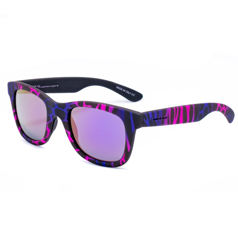 SUNGLASSES ITALIA INDEPENDENT UNISEX 0090-ZEF-017 (Lens/Bridge/Temple) 50/20/140 mm)