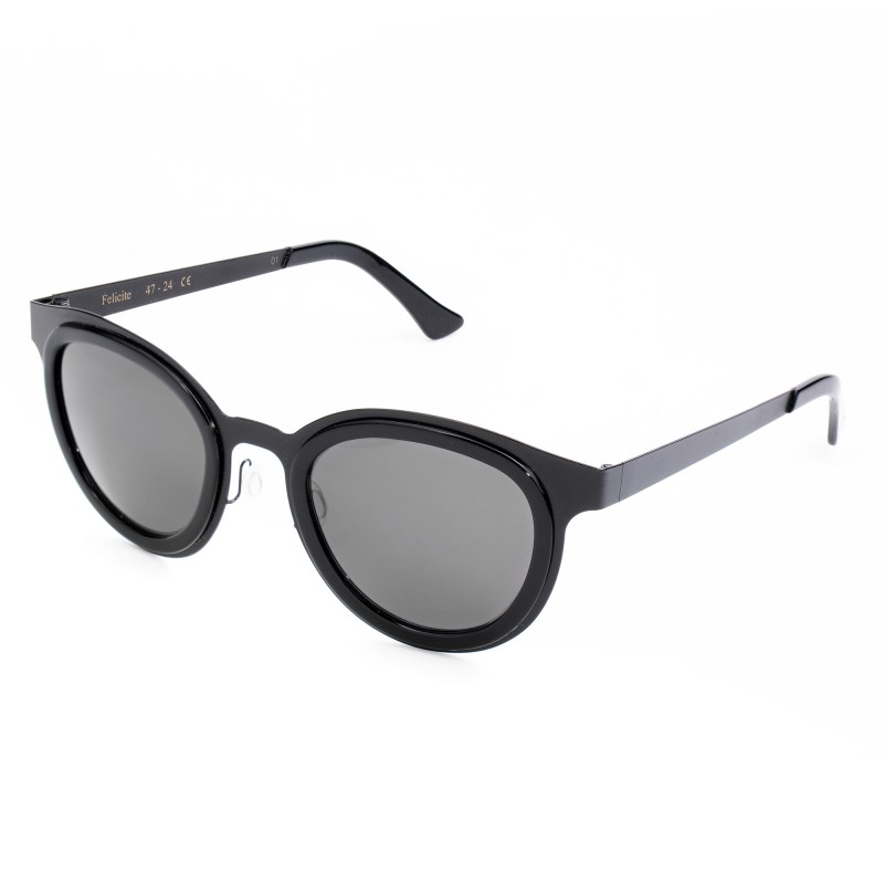 SUNGLASSES LGR UNISEX FELI-BLACK01 (Lens/Bridge/Temple) 47/24/145 mm)