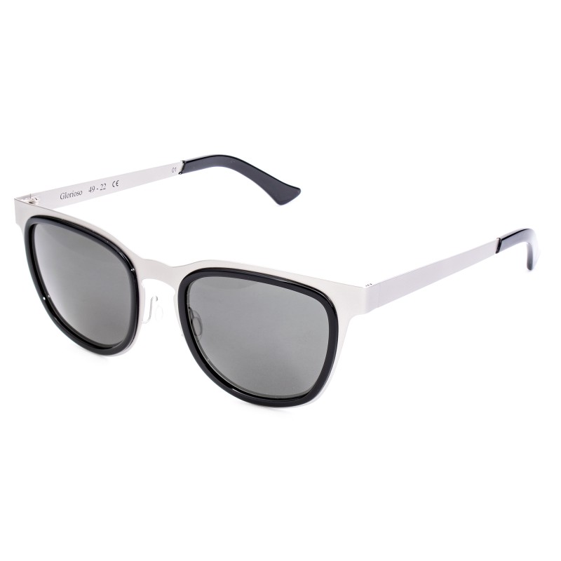 SUNGLASSES LGR UNISEX GLOR-SILVER01 (Lens/Bridge/Temple) 49/22/145 mm)