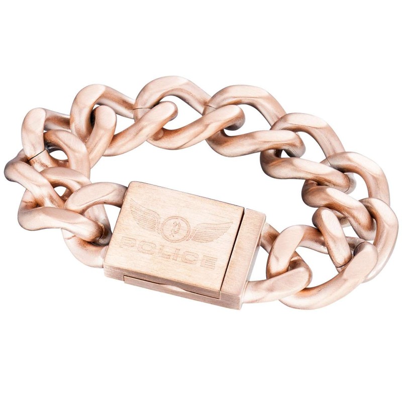BRACELET POLICE MAN PJ25016BSRG02 (21CM )