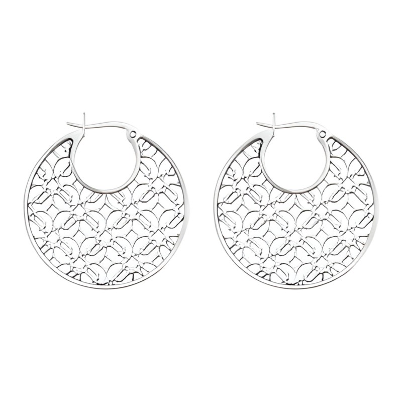 EARRINGS POLICE WOMEN PJ25593ESS.01 (3CM )