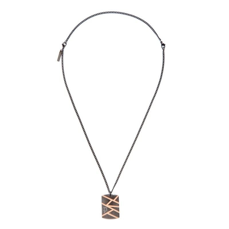 NECKLACE POLICE MAN PJ26485PSBR01 (50+20CM )