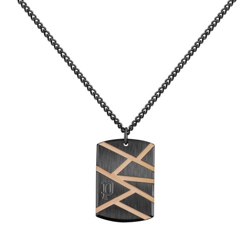 NECKLACE POLICE MAN PJ26485PSBR01 (50+20CM )