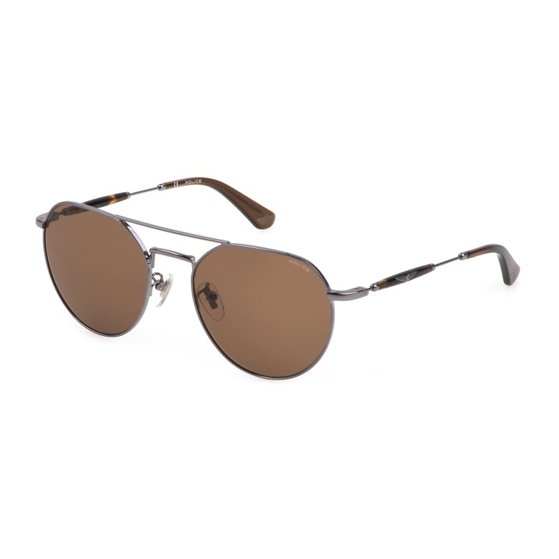 SUNGLASSES POLICE Unisex SPLF14-55509Y (Lens/Bridge/Temple) 55/19/140 mm)
