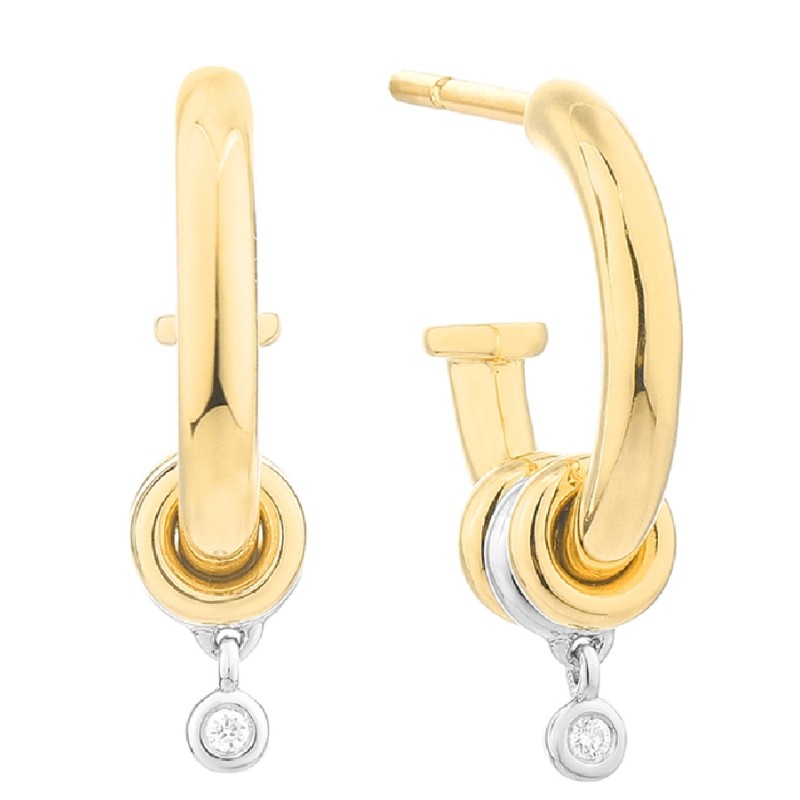 EARRINGS SECRECY WOMEN E8233CDAWW190 (1,5CM )