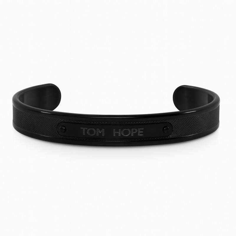 BRACELET TOM HOPE UNISEX TMBLACK (15CM )