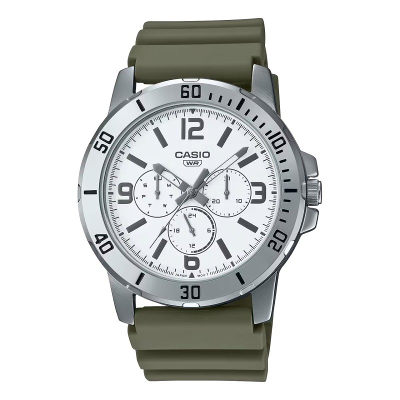CUARZO CASIO HOMBRE MTPVD3003BUDF (49MM )