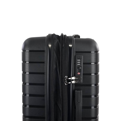 Rain RB80134M, Σκληρή/Πολυπροπυλένιο, Μεσαία/Επεκτεινόμενη, Μαύρο